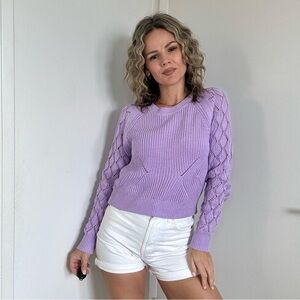 27 Miles Malibu Zahara Cotton Pullover in Purple